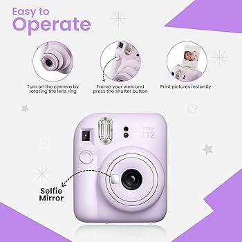 instax mini 12(パープル) Amazon.com : Fujifilm Instax Mini 12 Instant Camera Lilac